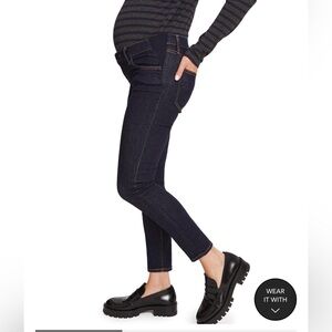 NEW | HATCH COLLECTION | The Slim Maternity Jeans | Dark Wash